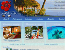 Tablet Screenshot of hotel-hibiscus.pf